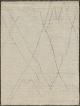 Exquisite Rugs Mojave hand-knotted New Zealand Wool 7455 Ivory/Espresso 12' x 9' Area Rug