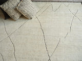 Exquisite Rugs Mojave hand-knotted New Zealand Wool 7455 Ivory/Espresso 12' x 9' Area Rug