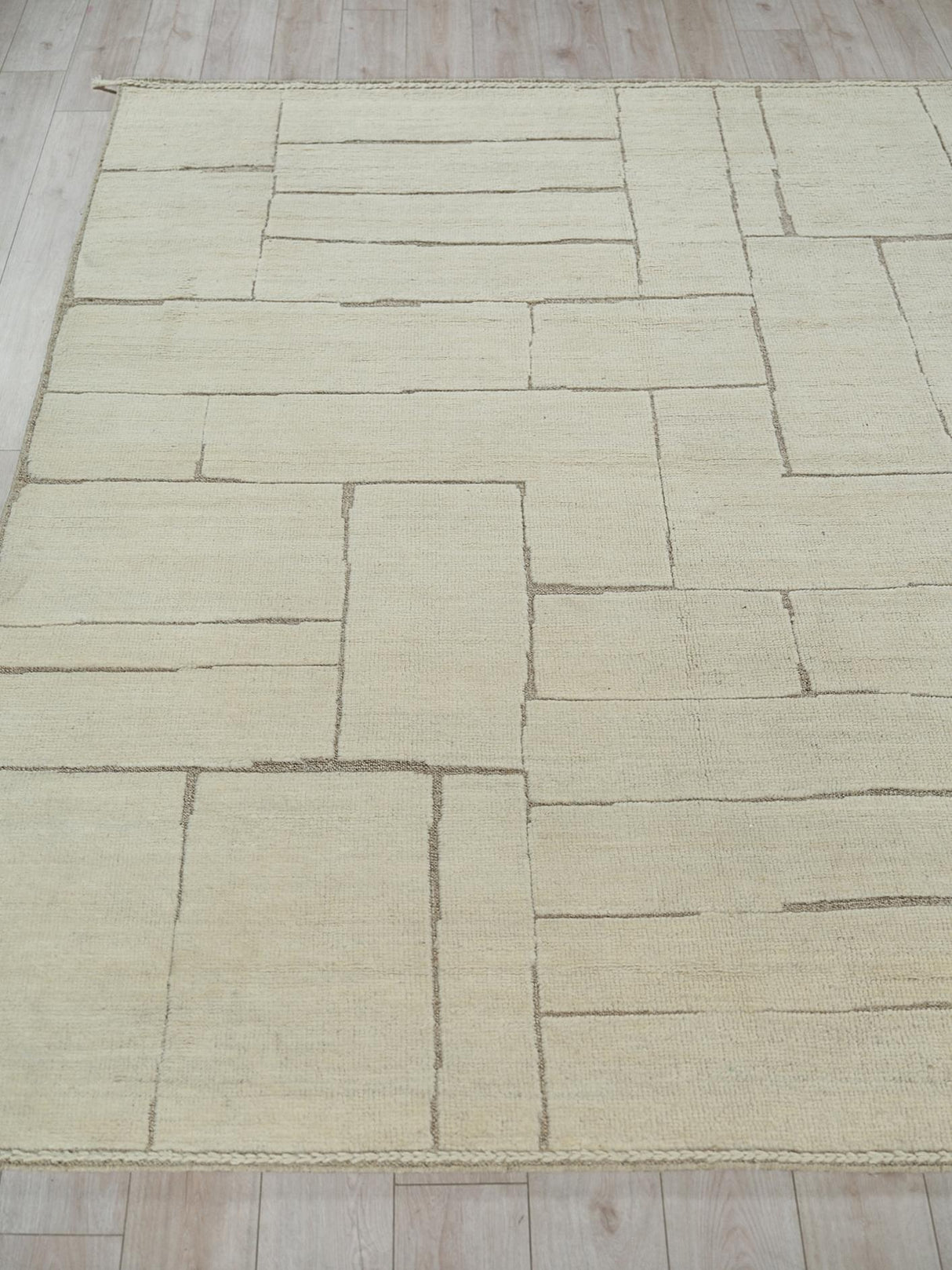 Exquisite Rugs Mojave hand-knotted New Zealand Wool 7459 Ivory/Beige 14' x 10' Area Rug