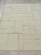 Exquisite Rugs Mojave hand-knotted New Zealand Wool 7459 Ivory/Beige 14' x 10' Area Rug