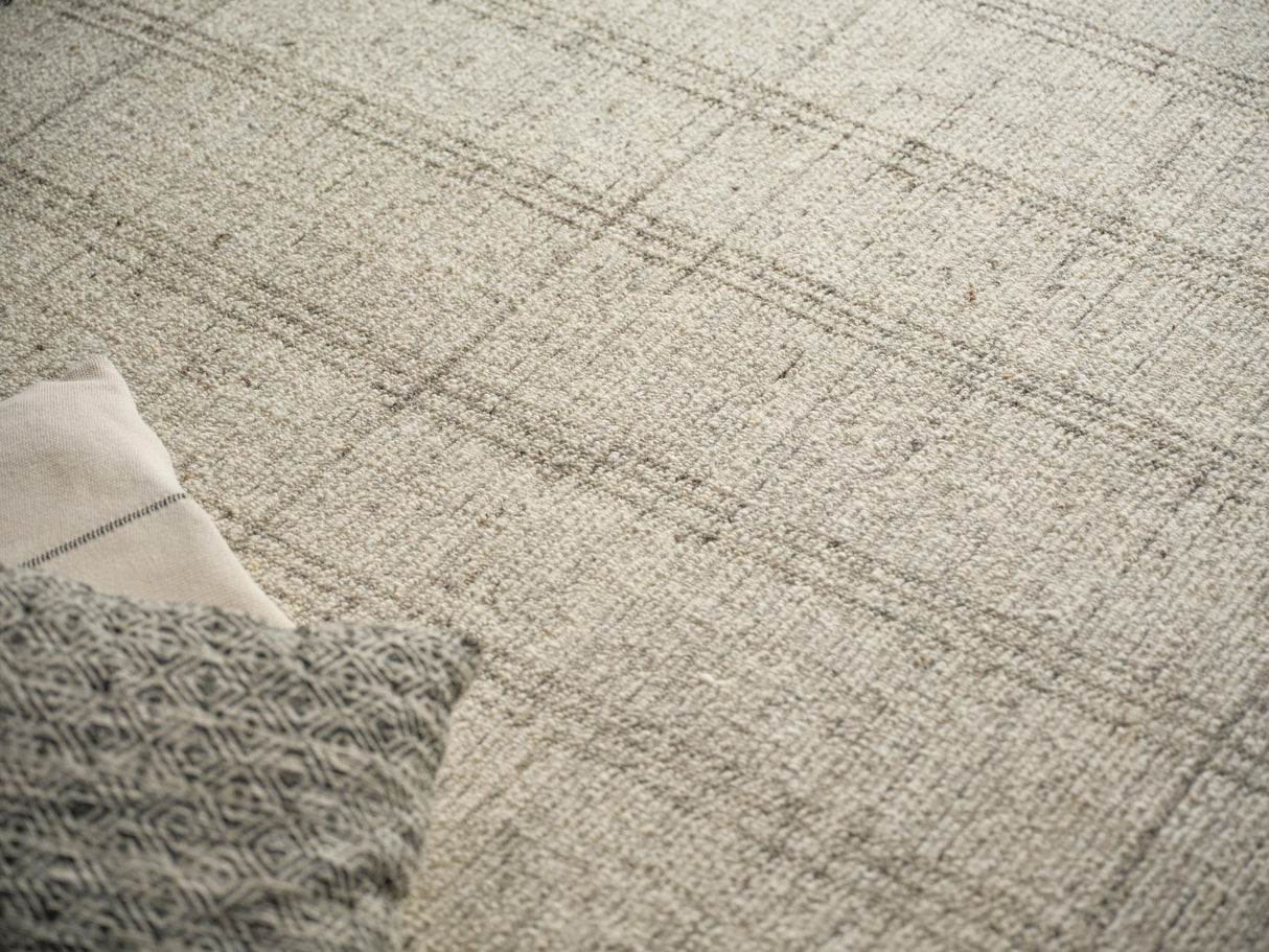 Exquisite Rugs Desi hand-knotted Wool 7462 Silver 15' x 12' Area Rug