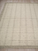 Exquisite Rugs Desi hand-knotted Wool 7462 Silver 10' x 8' Area Rug