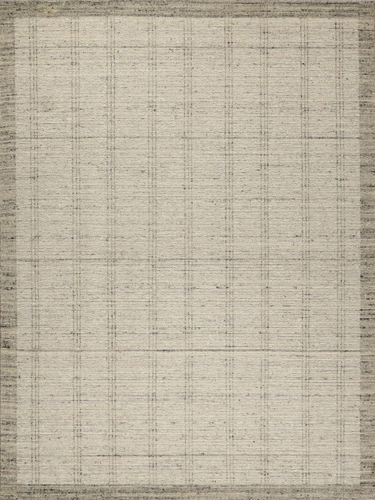 Exquisite Rugs Desi hand-knotted Wool 7462 Silver 9' x 6' Area Rug
