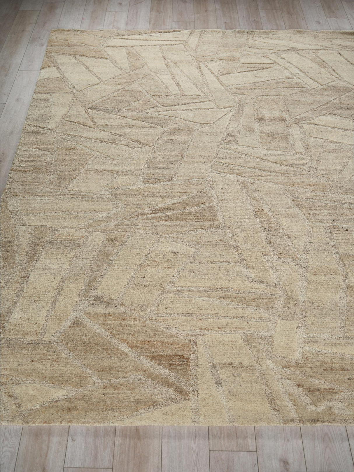 Exquisite Rugs Boma hand-knotted Wool 7465 Beige 15' x 12' Area Rug