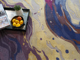 Exquisite Rugs Solara hand-tufted New Zealand Wool/Viscose 7478 Purple/Yellow/Multi 10' x 8' Area Rug