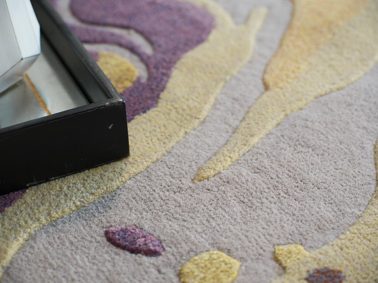 Exquisite Rugs Solara hand-tufted New Zealand Wool/Viscose 7478 Purple/Yellow/Multi 10' x 8' Area Rug