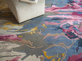 Exquisite Rugs Solara hand-tufted New Zealand Wool 7480 Pink/Blue/Multi 10' x 8' Area Rug