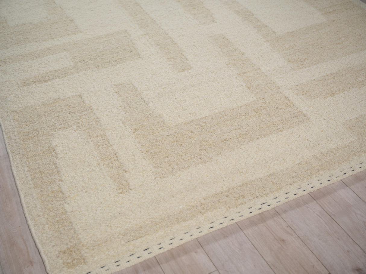 Exquisite Rugs Sunstone flatweave Wool 7487 Ivory/Cream 12' x 9' Area Rug