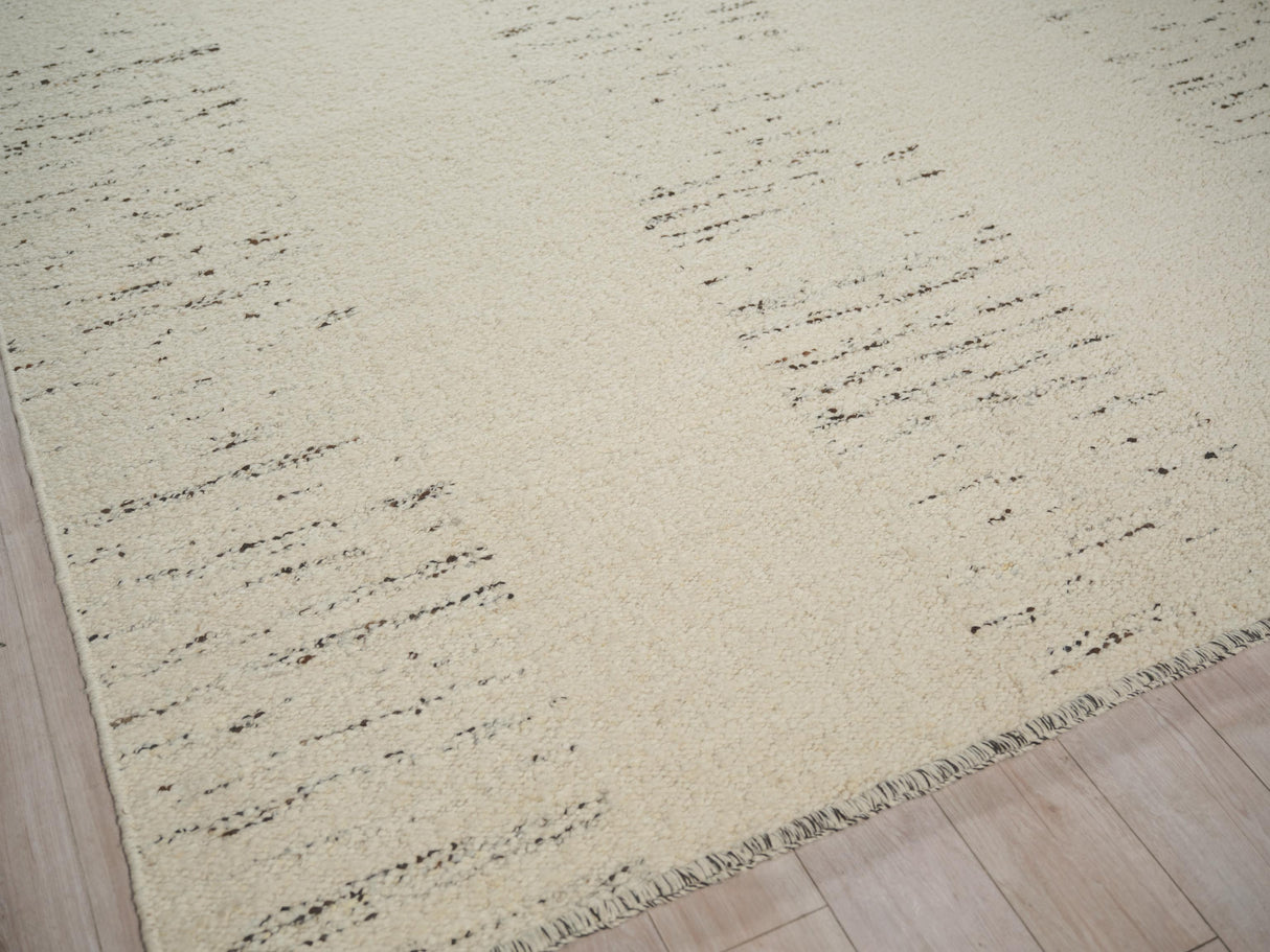 Exquisite Rugs Sunstone flatweave Wool 7489 Ivory/Black 10' x 8' Area Rug