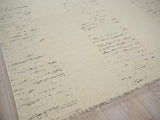 Exquisite Rugs Sunstone flatweave Wool 7489 Ivory/Black 12' x 9' Area Rug