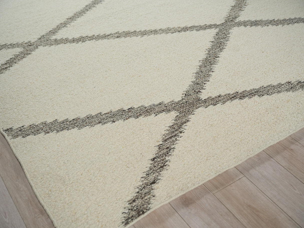 Exquisite Rugs Sunstone flatweave Wool 7490 Ivory/Black 18' x 14' Area Rug