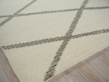 Exquisite Rugs Sunstone flatweave Wool 7490 Ivory/Black 18' x 14' Area Rug