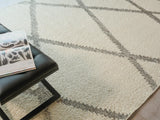 Exquisite Rugs Sunstone flatweave Wool 7490 Ivory/Black 18' x 14' Area Rug