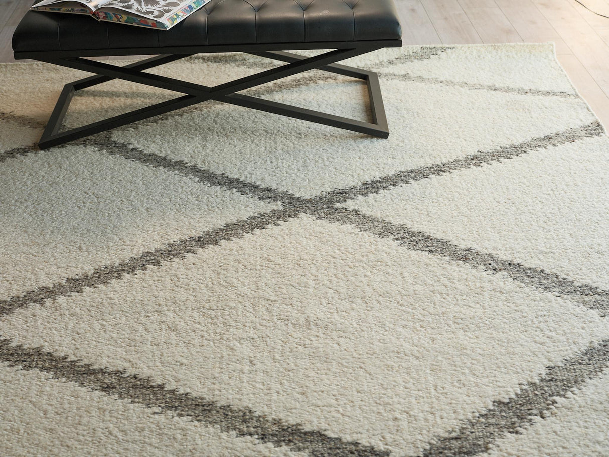 Exquisite Rugs Sunstone flatweave Wool 7490 Ivory/Black 18' x 14' Area Rug
