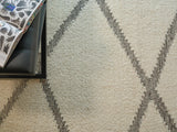 Exquisite Rugs Sunstone flatweave Wool 7490 Ivory/Black 18' x 14' Area Rug