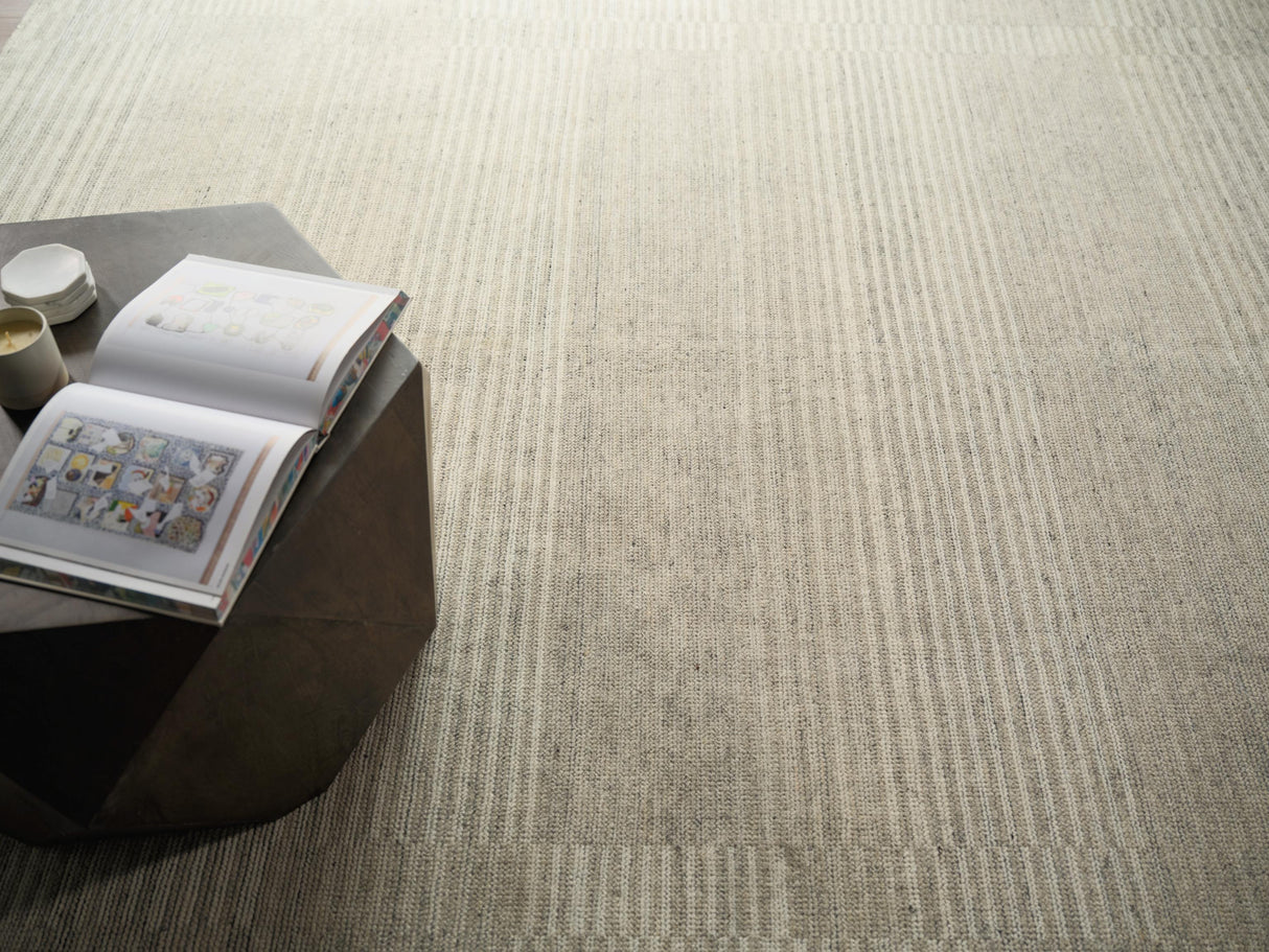 Exquisite Rugs Oslo hand-knotted Ghazni Wool 7493 Gray/Cream 15' x 12' Area Rug