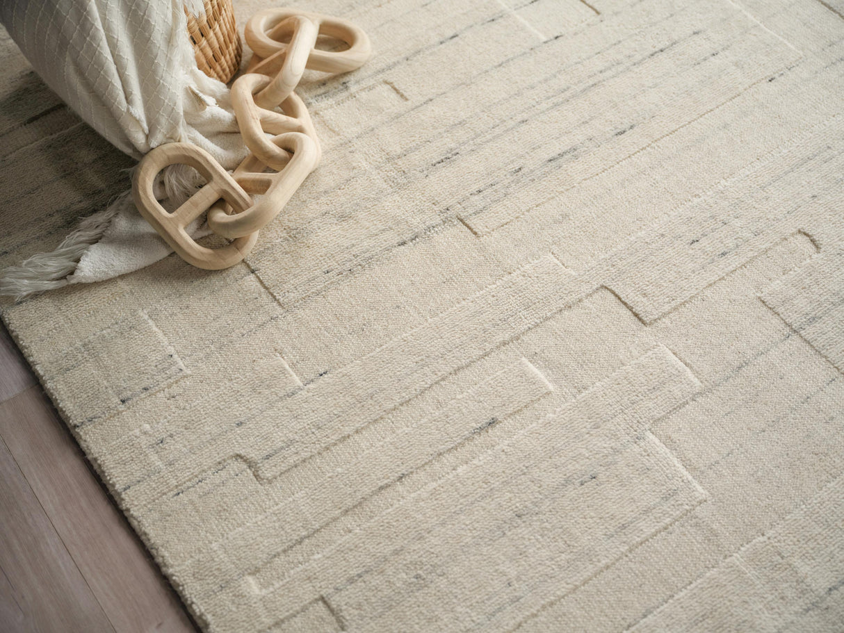 Exquisite Rugs Malmo hand-knotted New Zealand Wool 7495 Ivory 15' x 12' Area Rug