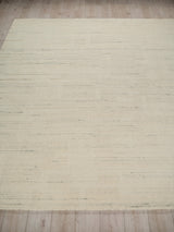 Exquisite Rugs Malmo hand-knotted New Zealand Wool 7495 Ivory 9' x 6' Area Rug