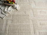 Exquisite Rugs Malmo hand-knotted New Zealand Wool 7496 Beige/Taupe 9' x 6' Area Rug