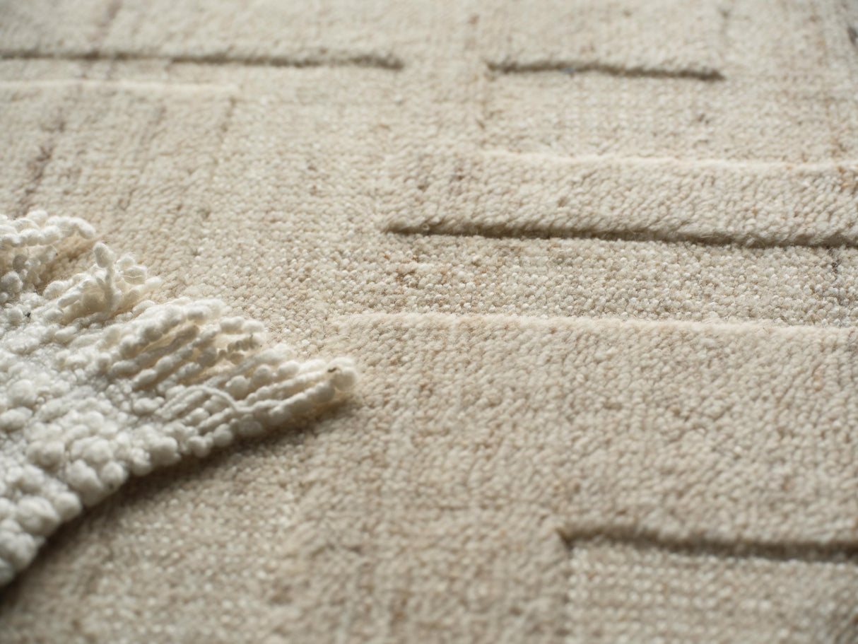 Exquisite Rugs Malmo hand-knotted New Zealand Wool 7496 Beige/Taupe 10' x 8' Area Rug
