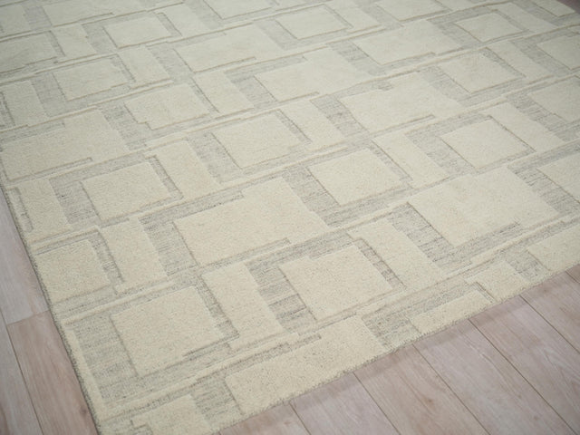 Exquisite Rugs Malmo hand-knotted New Zealand Wool 7497 Ivory/Beige/Taupe 14' x 10' Area Rug