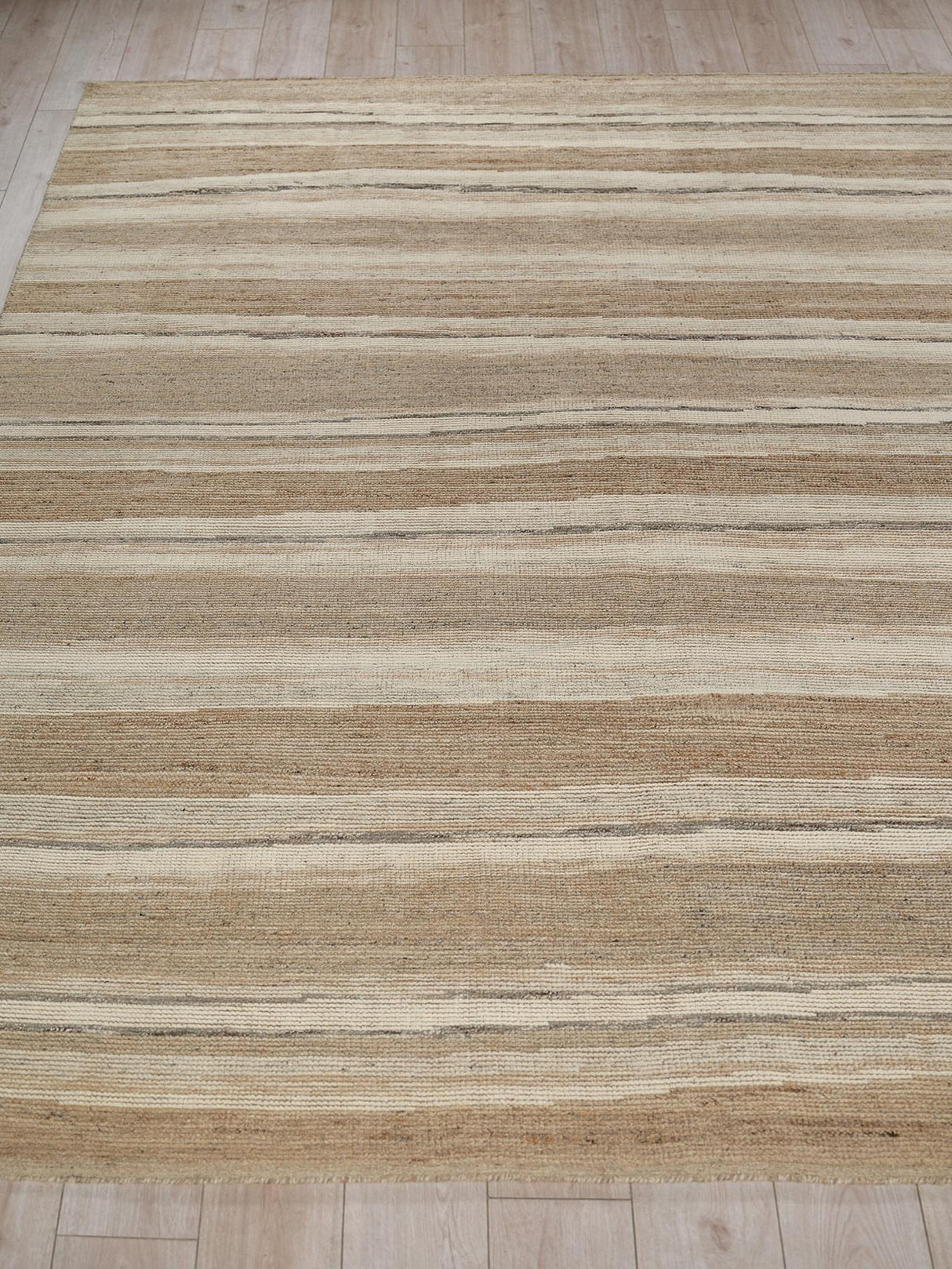 Exquisite Rugs Oslo hand-knotted Ghazni Wool 7513 Ivory/Brown 15' x 12' Area Rug