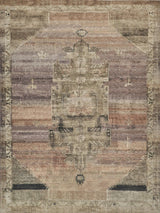 Exquisite Rugs Estate handloomed PET 7516 Beige/Purple 9' x 6' Area Rug