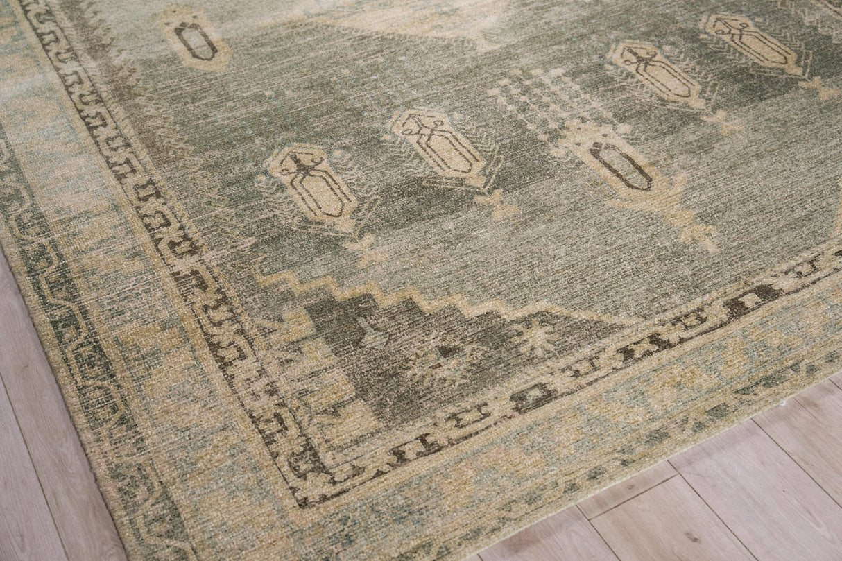 Exquisite Rugs Estate handloomed PET 7524 Gray/Beige 9' x 6' Area Rug