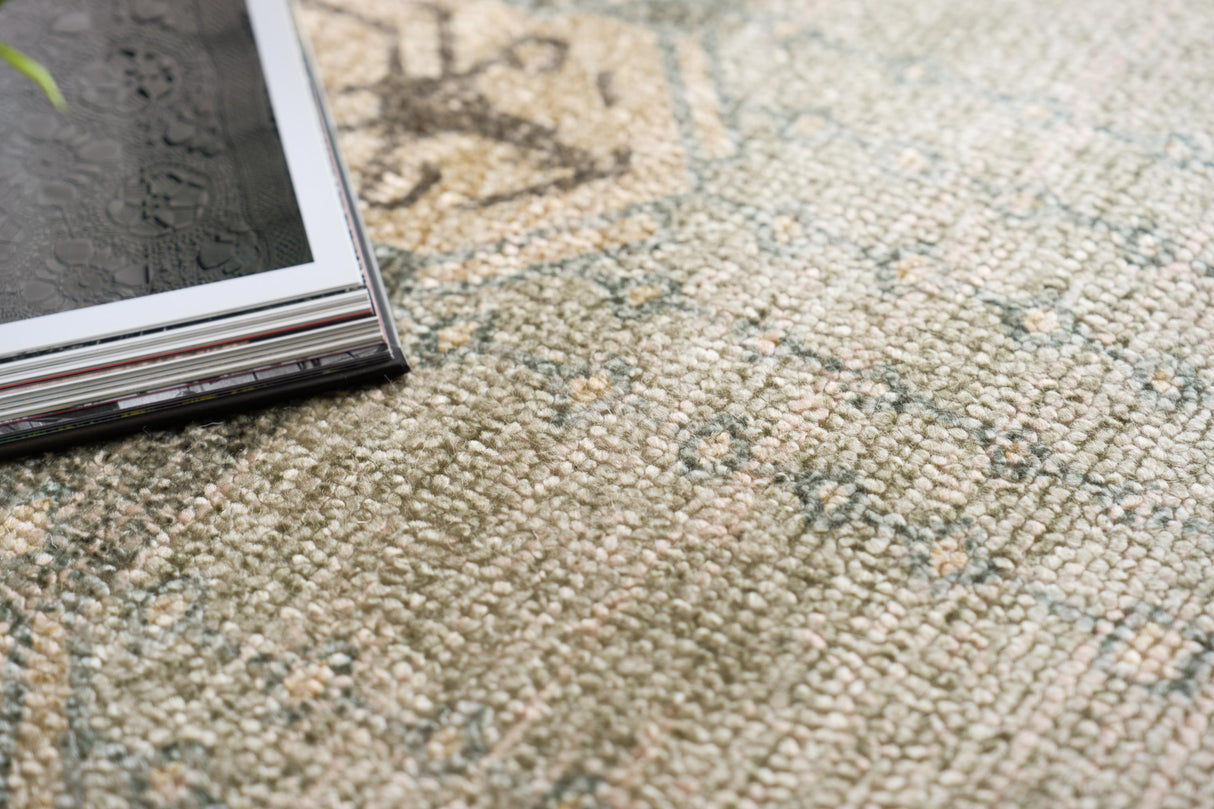 Exquisite Rugs Estate handloomed PET 7524 Gray/Beige 9' x 6' Area Rug