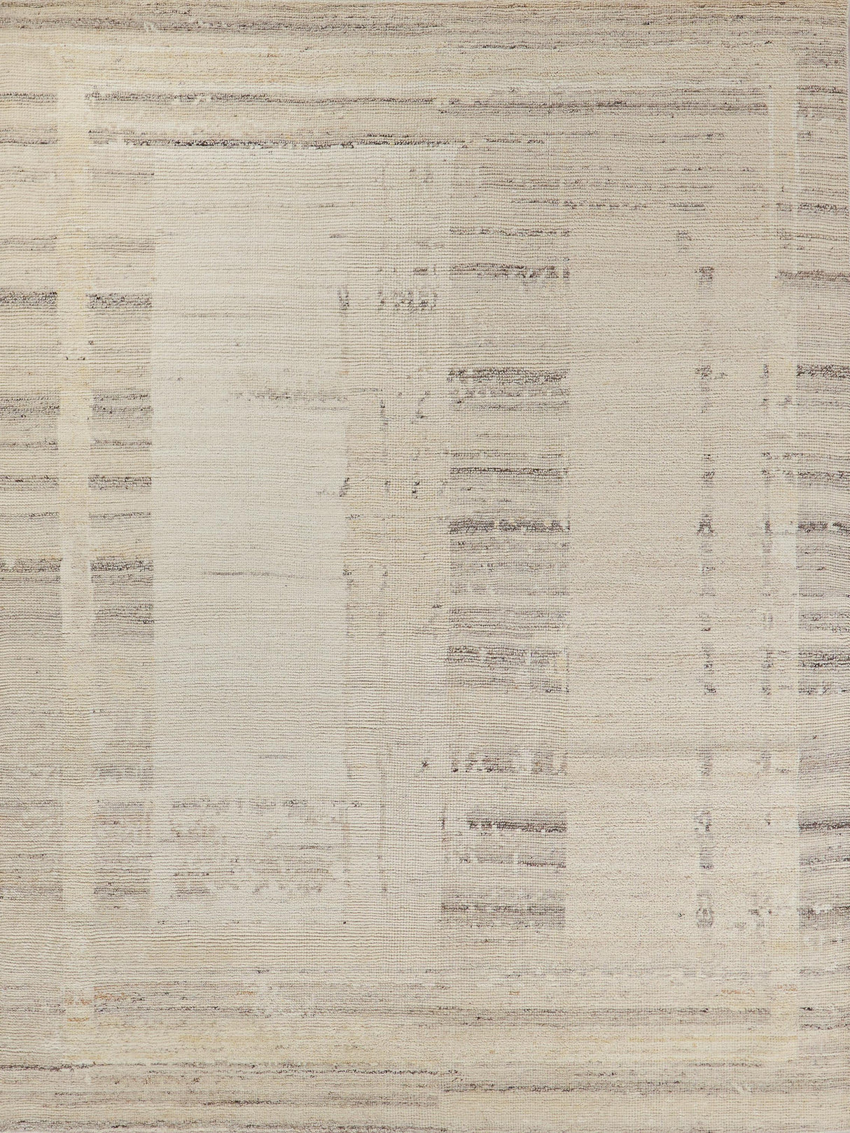 Exquisite Rugs Oslo hand-knotted Ghazni Wool 7537 Silver/Ivory 10' x 8' Area Rug