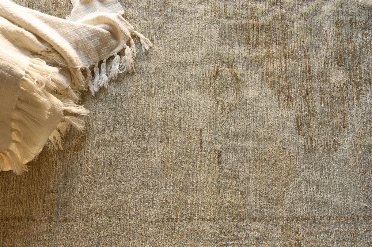 Exquisite Rugs Kingston hand-knotted Wool 7568 Tan/Beige 10' x 8' Area Rug