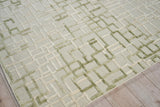 Exquisite Rugs Vista handloomed Wool/Bamboo Silk 7571 Green 15' x 12' Area Rug