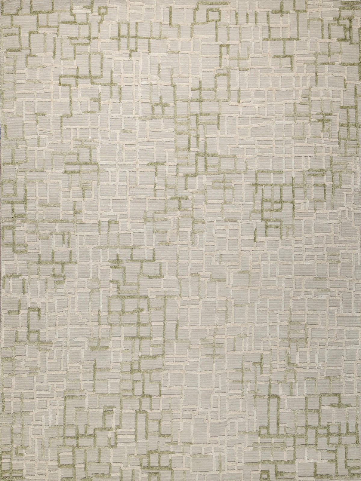 Exquisite Rugs Vista handloomed Wool/Bamboo Silk 7571 Green 15' x 12' Area Rug