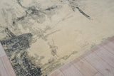 Exquisite Rugs Moderno hand-knotted New Zealand Wool 7572 Ivory/Black/Silver 10' x 8' Area Rug