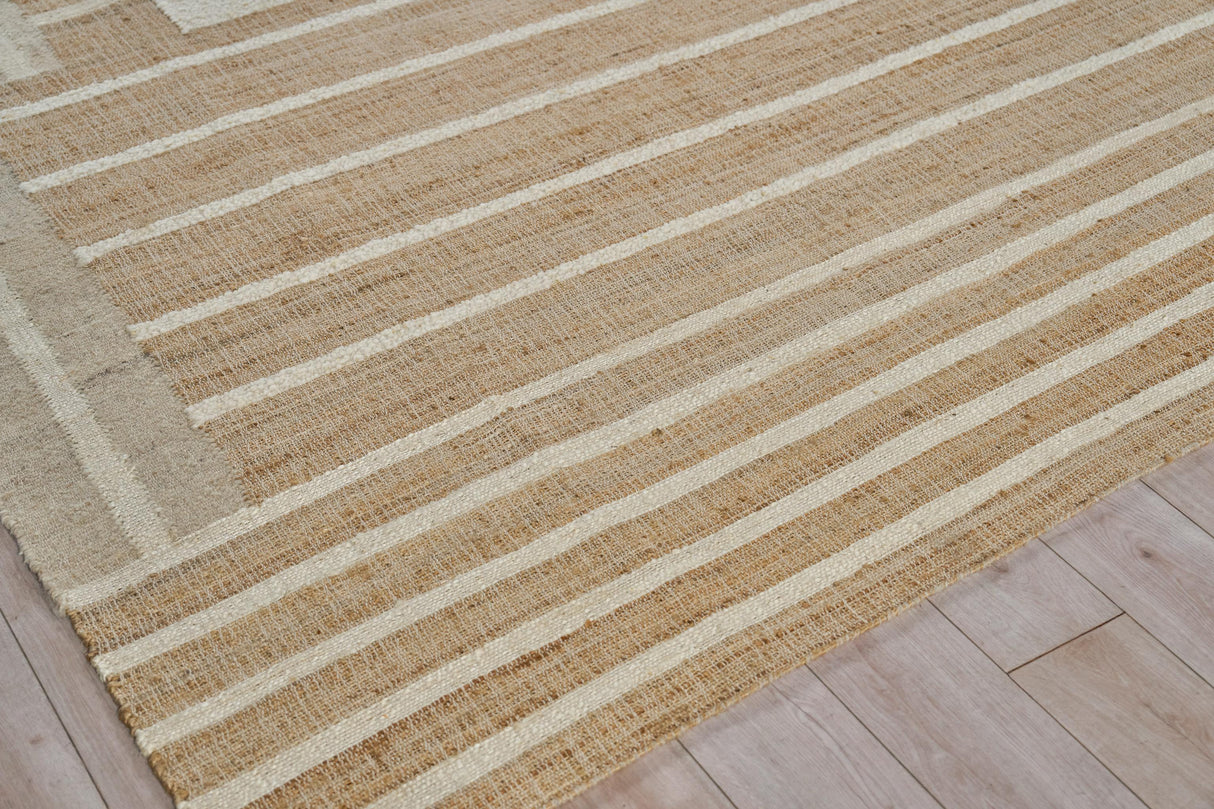 Exquisite Rugs Pompano flatweave Wool/Jute 7575 Ivory/Beige 14' x 10' Area Rug