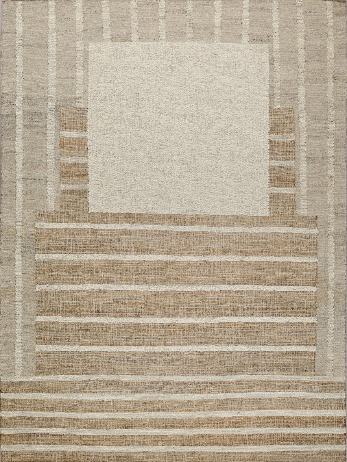 Exquisite Rugs Pompano flatweave Wool/Jute 7575 Ivory/Beige 15' x 12' Area Rug