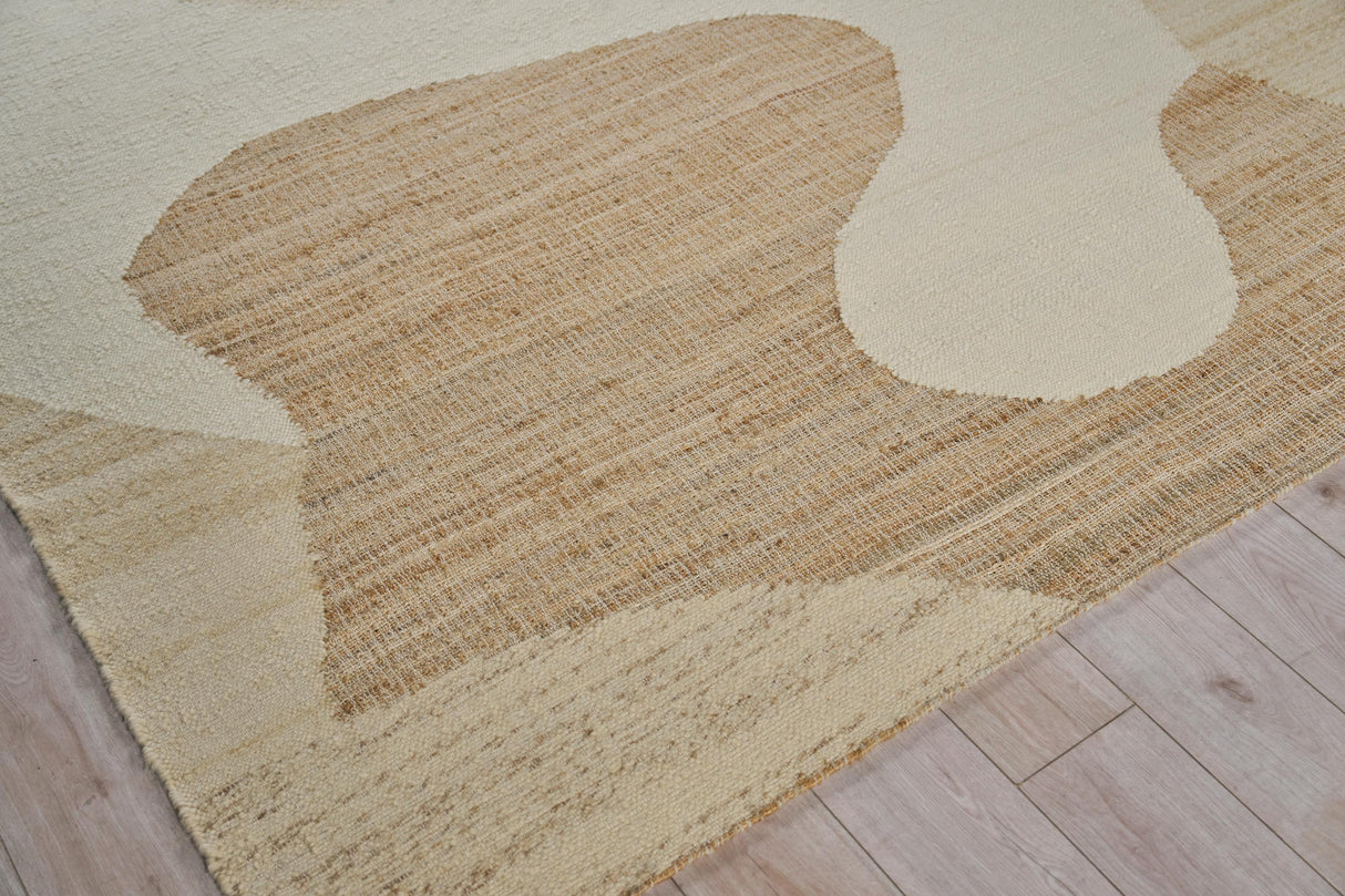 Exquisite Rugs Pompano flatweave Wool/Jute 7576 Ivory/Beige 15' x 12' Area Rug