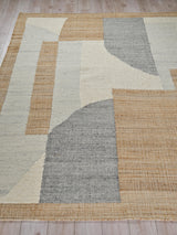 Exquisite Rugs Pompano flatweave Wool/Jute 7577 Ivory/Gray/Beige 9' x 6' Area Rug
