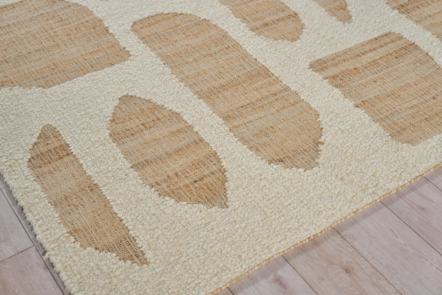 Exquisite Rugs Pompano flatweave Wool/Jute 7578 Ivory/Beige 12' x 9' Area Rug