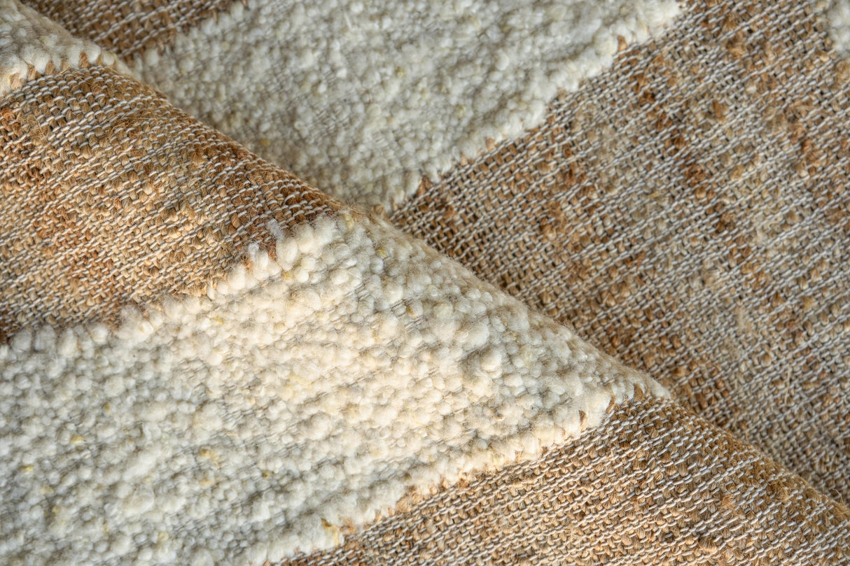 Exquisite Rugs Pompano flatweave Wool/Jute 7578 Ivory/Beige 12' x 9' Area Rug