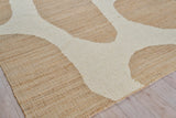 Exquisite Rugs Pompano flatweave Wool/Jute 7579 Ivory/Beige 9' x 6' Area Rug