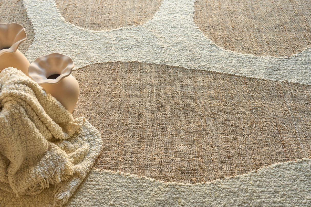 Exquisite Rugs Pompano flatweave Wool/Jute 7579 Ivory/Beige 9' x 6' Area Rug