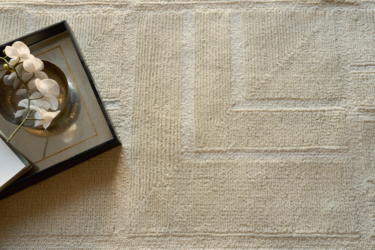 Exquisite Rugs Maddox hand-tufted New Zealand Wool 7613 Ivory 14' x 10' Area Rug