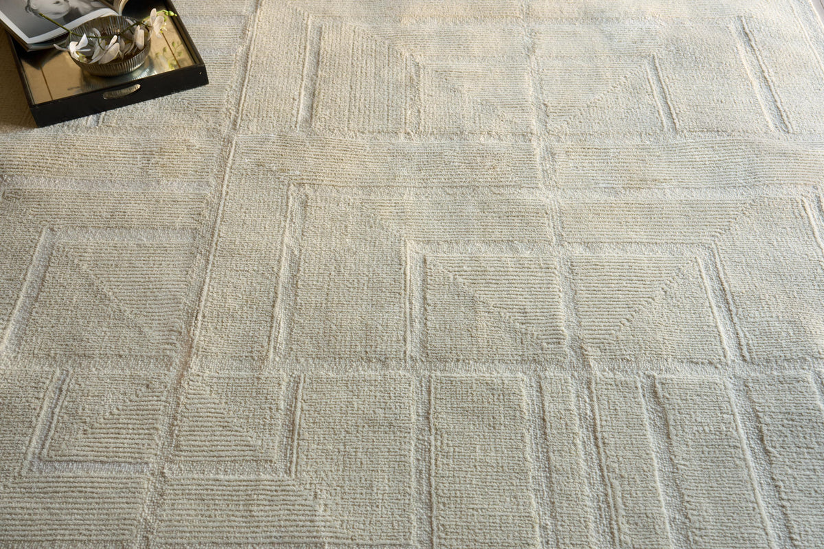 Exquisite Rugs Maddox hand-tufted New Zealand Wool 7613 Ivory 14' x 10' Area Rug