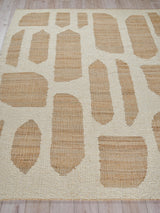 Exquisite Rugs Pompano flatweave Wool/Jute 7578 Ivory/Beige 9' x 6' Area Rug