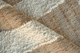 Exquisite Rugs Pompano flatweave Wool/Jute 7578 Ivory/Beige 9' x 6' Area Rug