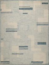 Exquisite Rugs Nicada hand-tufted New Zealand Wool 7616 Blue/Ivory 15' x 12' Area Rug