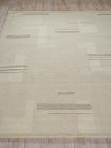 Exquisite Rugs Nicada hand-tufted New Zealand Wool 7617 Silver/Ivory 14' x 10' Area Rug