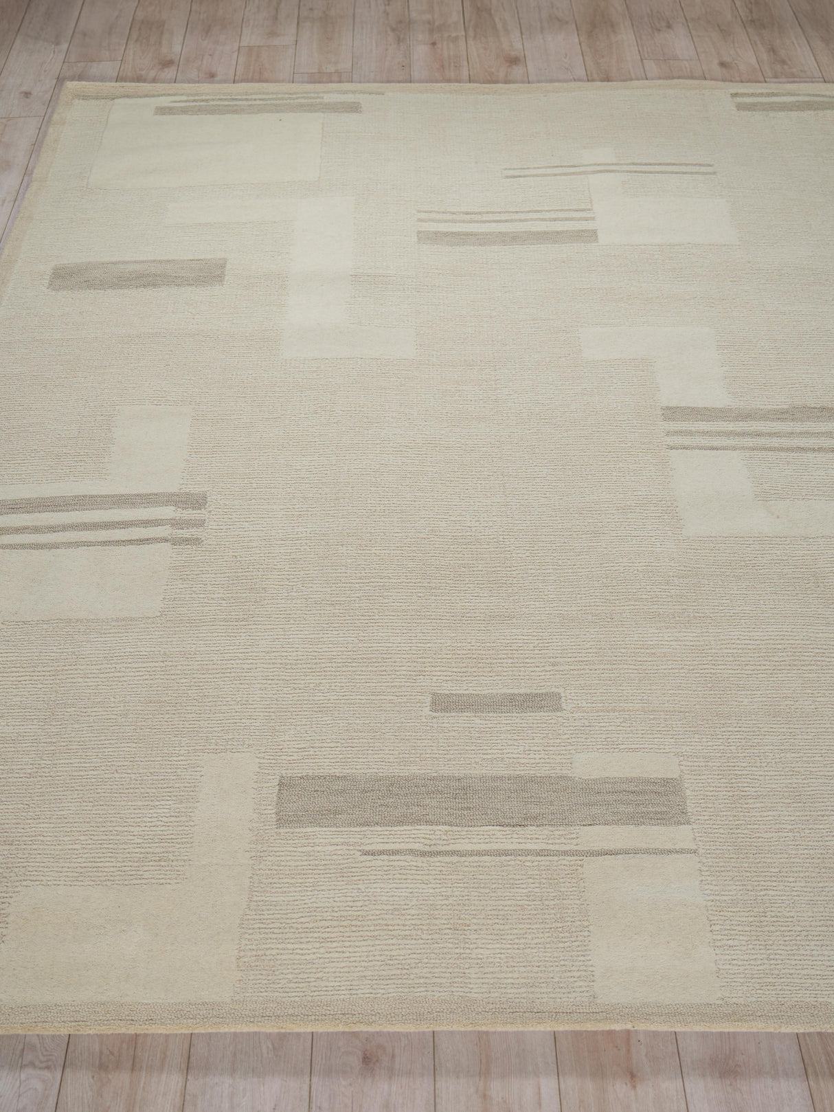 Exquisite Rugs Nicada hand-tufted New Zealand Wool 7617 Silver/Ivory 15' x 12' Area Rug