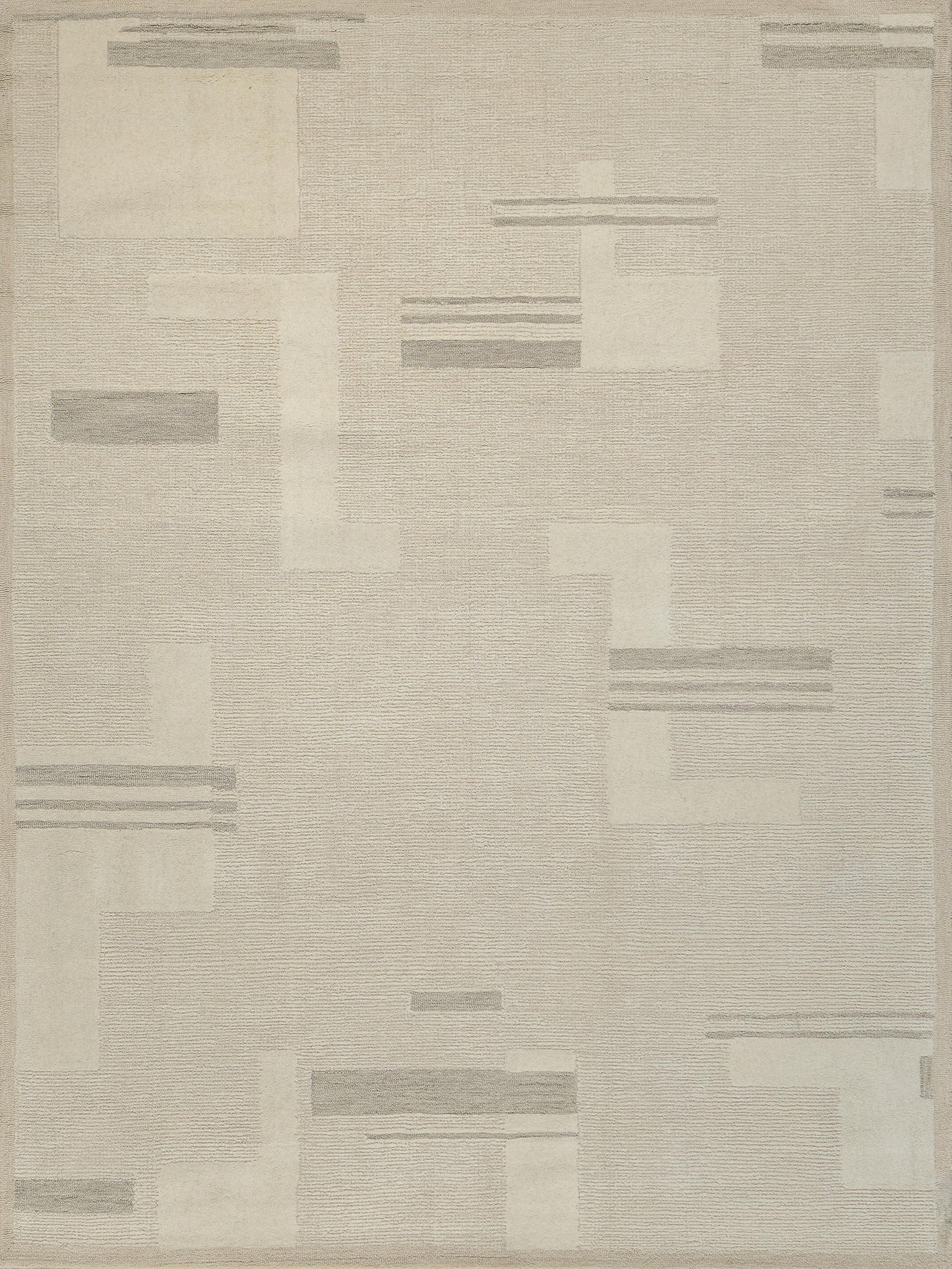 Exquisite Rugs Nicada hand-tufted New Zealand Wool 7617 Silver/Ivory 18' x 14' Area Rug